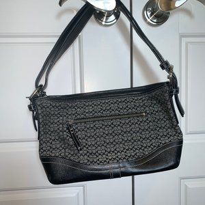 Coach Mini Duffle Purse in Gray and Black
